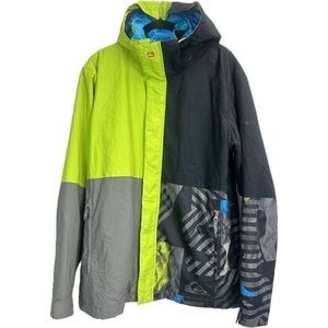 Quiksilver Men’s Ski Coat with Hood Utility Collection Regular Fit Size M
